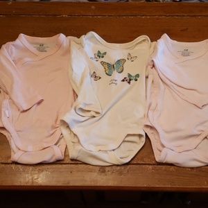 Baby Girls long sleeve onesie lot